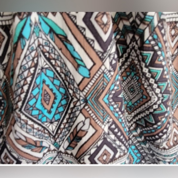 Billibong Aztec Print Ruched Bodice SunDress - Picture 9 of 10